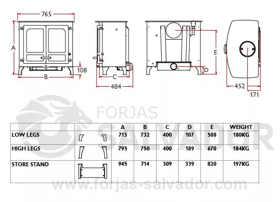 Plano de medidas Charnwood Island III color almond