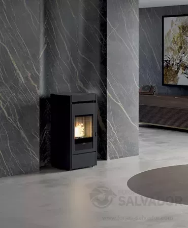 laterales de acero y detalles ceramica negra