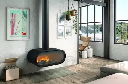 Rocal D-8 en funcionamiento: calidez y confort en tu hogar con un diseño innovador.