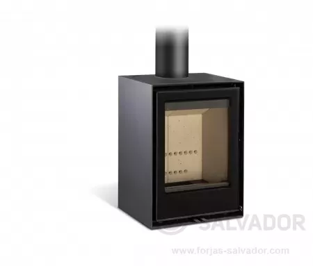 Disfruta de la eficiencia y elegancia de la estufa Rocal Habit 50 V, adaptable a cualquier espacio con opciones de instalación personalizables.
