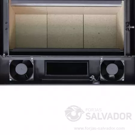 El kit de ventilación de la Rocal Habit 50 V, con 2 turbinas y 2 velocidades, garantiza una distribución uniforme del calor en tu hogar.