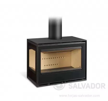 Equipada con doble combustión y sistema de cristal limpio, la Habit 76 LI garantiza una combustión eficiente y una visión clara del fuego.