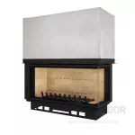 Atraflam 16/9 1000 VL con interior de ladrillos refractarios naranjas