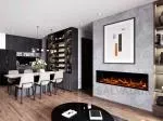 Chimenea eléctrica Charlton & Jenrick I1800E Deep en funcionamiento