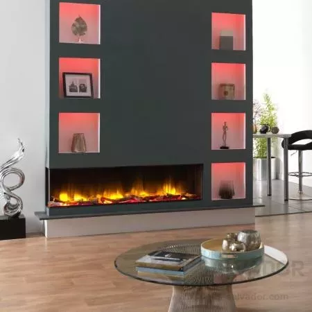 Chimenea eléctrica Charlton & Jenrick I1800E Deep dando calidez al hogar