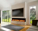Chimenea eléctrica Charlton & Jenrick I2200E Deep en funcionamiento