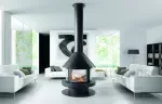 Diseño circular que ofrece visión del fuego en 360°