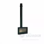 Diseño esquinero, máxima elegancia. La Rocal Habit 100R convierte el fuego en el protagonista de tu hogar con un estilo moderno y envolvente.