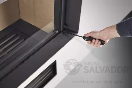 Detalle, apertura lado derecho