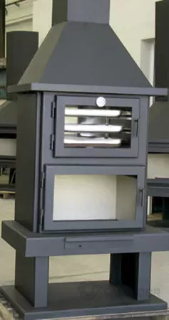 Barbacoa Horno Falcón de lado