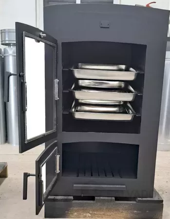 Barbacoa Horno León 2 abierta