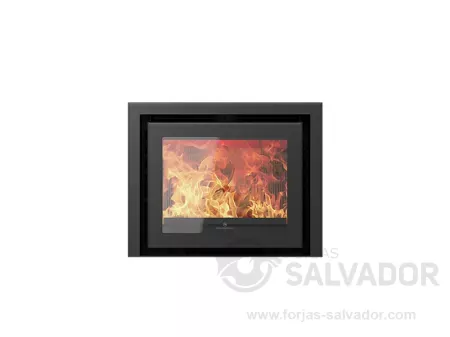 Design E609 negro marco 3 lados 4,5cm