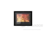 Design E609 negro marco 3 lados 2cm