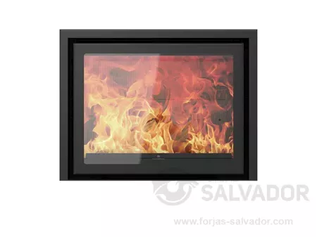 Design E909 Negro marco 3 lados 4,5cm