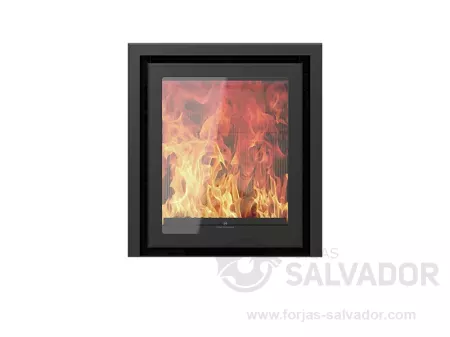 Design E609H Negro marco 3 lados 4,5cm