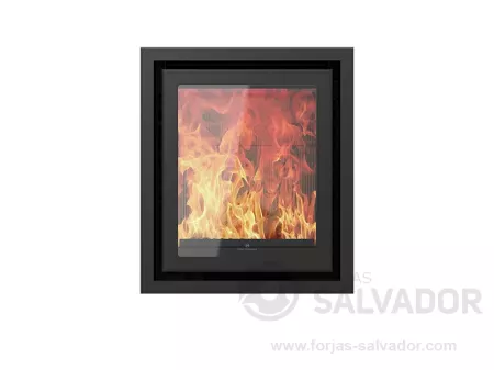 Design E609H Negro marco 4 lados 4,5cm