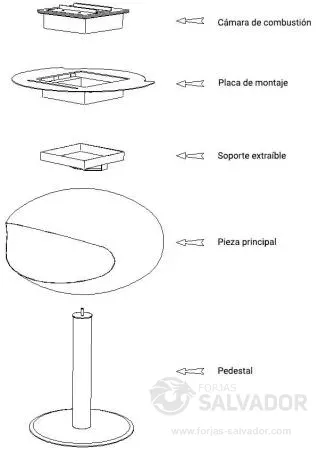 Cocoon Pedestal Matt Black foto 5