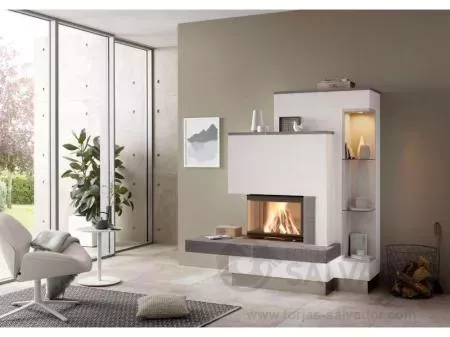 Austroflamm 63x40x42S Esquinero Guillotina foto 3
