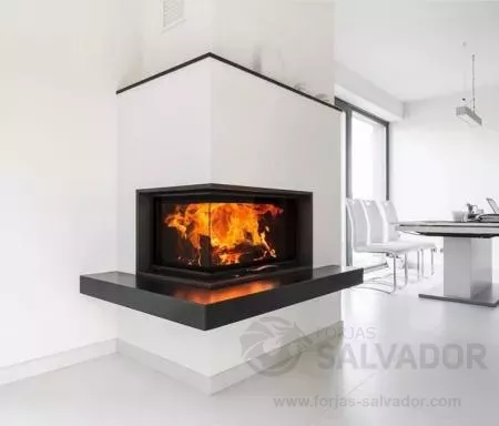 Austroflamm 89x49x45S 2.0 Esquinero Guillotina foto 2