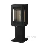 Vista frontal de la estufa Hergom Glow Base Pedestal.