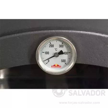 Horno con termómetro medidor de hasta 500ºC.