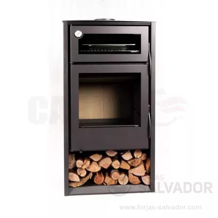 La estufa de leña Carbel Hermes combina diseño compacto y alto rendimiento para calentar tu hogar eficientemente