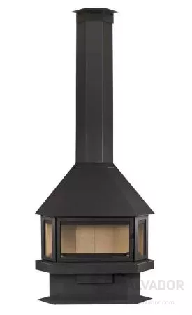 Vista frontal de la Chimenea LL Calor LL-25A