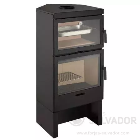 Horno de leña LL Calor LL-1180-2 Rincón con pie opcional