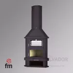 C-200 RH con horno en acero inoxidable e interior de la cámara de combustión con vermiculita