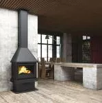 Chimenea Bronpi Lisboa, instalada y en funcionamiento