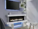 Chimenea eléctrica Charlton & Jenrick I1500E Slimline en funcionamiento