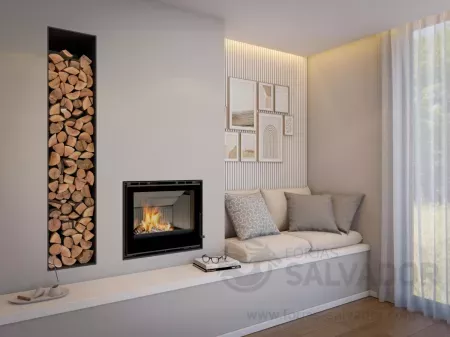 Chama Insertable Cristal 69 Fundición, la combinación perfecta de diseño moderno y alta eficiencia energética.