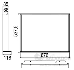 Marco decorativo 65x51S
