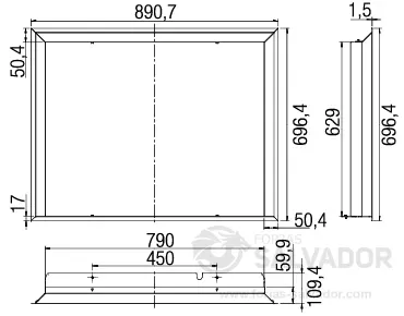 Marco decorativo 80x64S
