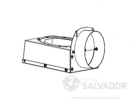 Set de adaptadores para conexión trasera de aire exterior