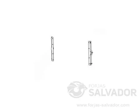 Soporte para desplazamiento tapa trasera leñero