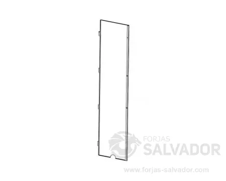 Panel trasero sin orificio conducto salida trasera (derecha)