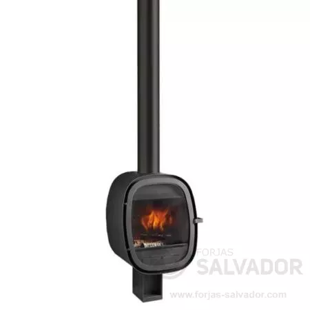 Chimenea Rocal Oval: diseño compacto y moderno para espacios contemporáneos.
