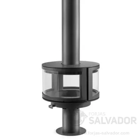 Rocal Ronde Central: instalación versátil, suspendida o con pie opcional.