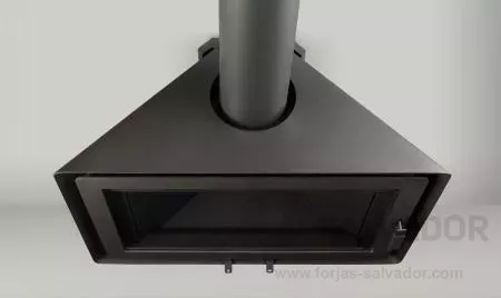 Visión panorámica y eficiencia: la Rocal Angle combina diseño triangular y tecnología avanzada para un calor sostenible.