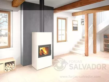 Heat 70.44 SLIM Frontal interior negro foto ambiente