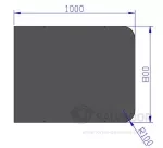 Plancha de suelo Jotul 800x1000 acero