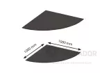 Plancha de suelo 1000x1000 rincón acero