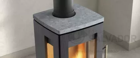 Detalle base encimera de piedra esteatita
