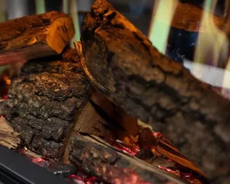 Detalle set de troncos Real Oak para Luminosa 110