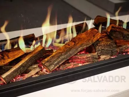 Luminosa 110 con set de leños Real Oak