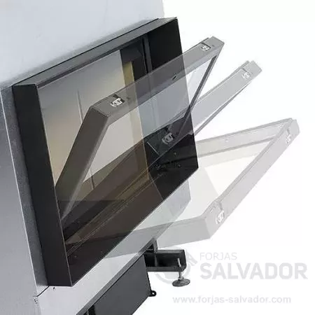 Puerta deslizable y abatible