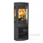 Fuego encendido en la estufa Jøtul F 371 Advance creando un ambiente acogedor.