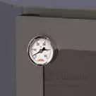 Horno con termómetro de 500ºC para controlar la temperatura.