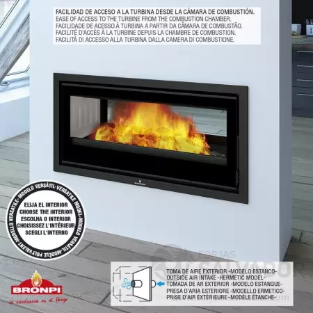Facilidad de acceso a la turbina desde la cámara de combustión